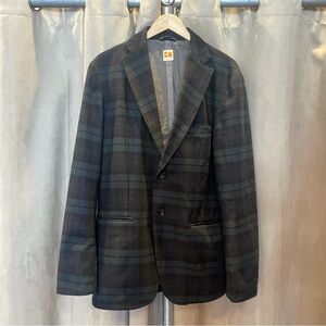 Boss Orange black plaid wool blazer